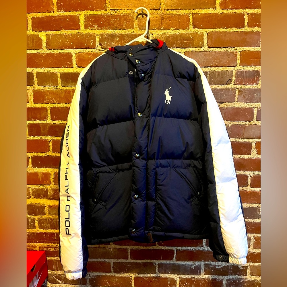 Vintage Polo Ralph Lauren Bubble Jacket w/ Detachable Hood